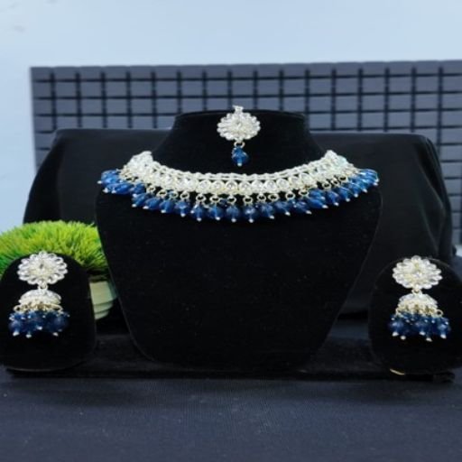 Kundan Bead Jewellery Set