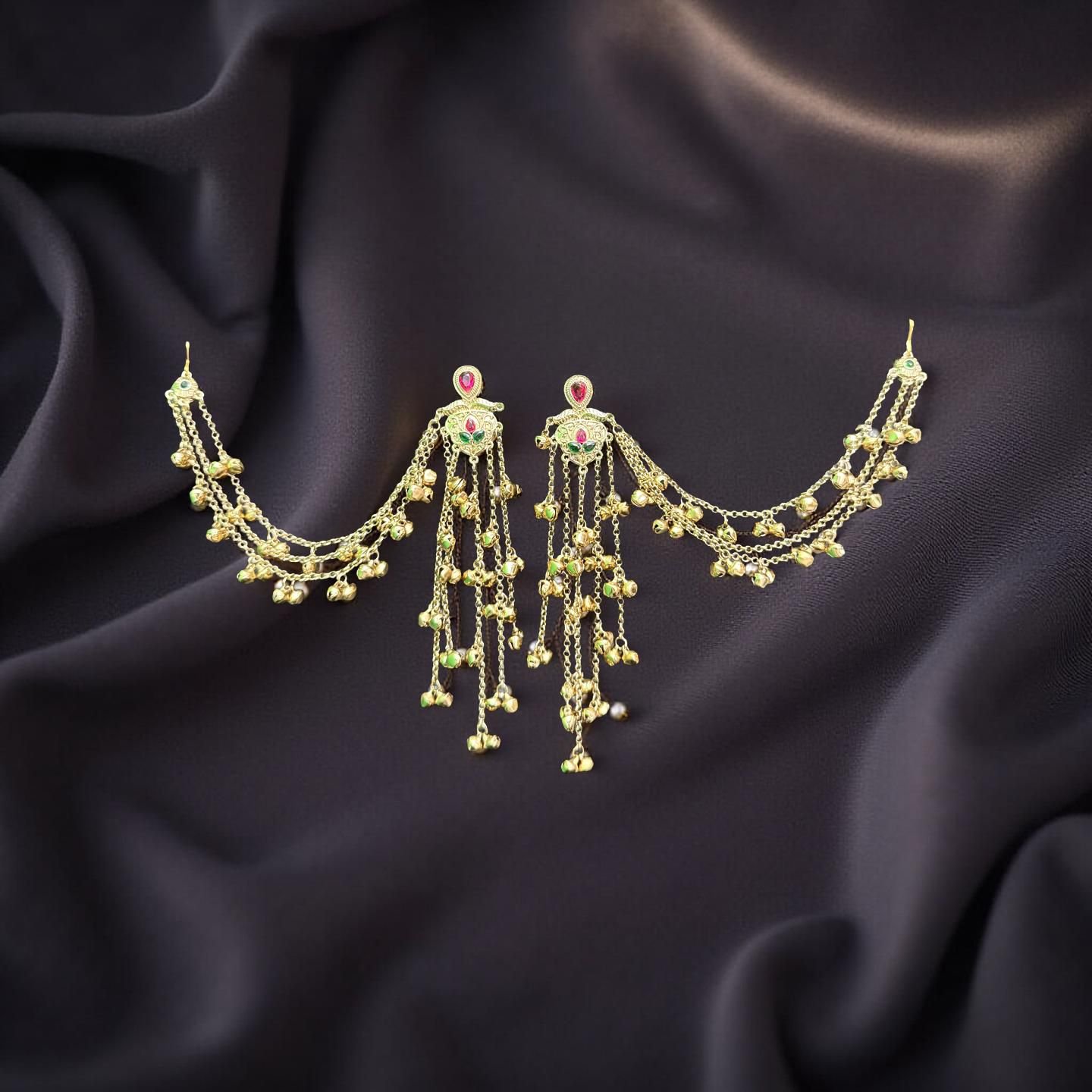APSARA CASCADE TEMPLE EARRINGS
