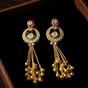 NOORIKA KUNDAN CIRCLE DANGLER EARRINGS